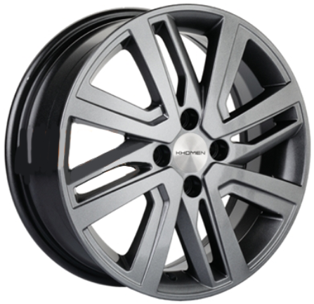 Khomen KHW1609 Gray 4*100 6xR16 ET37 DIA60.1